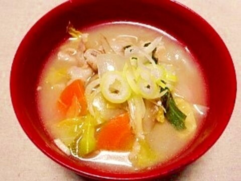 野菜が食べたいっ☆減塩野菜たっぷり豚汁